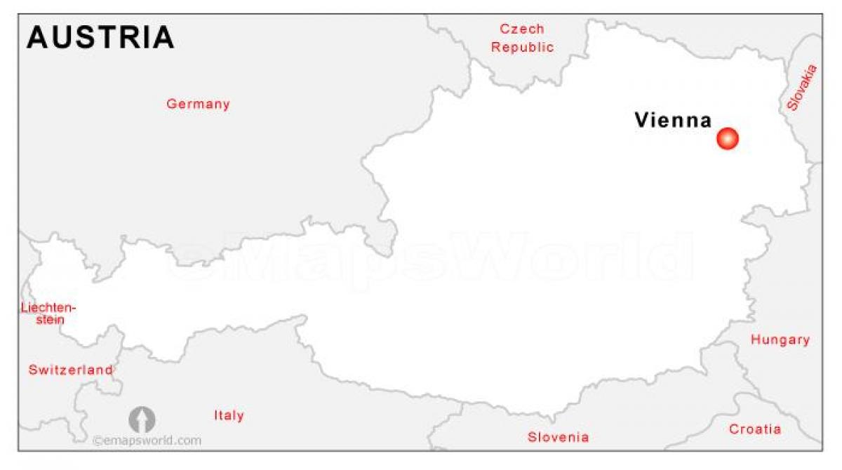 Mappa di Austria capitale