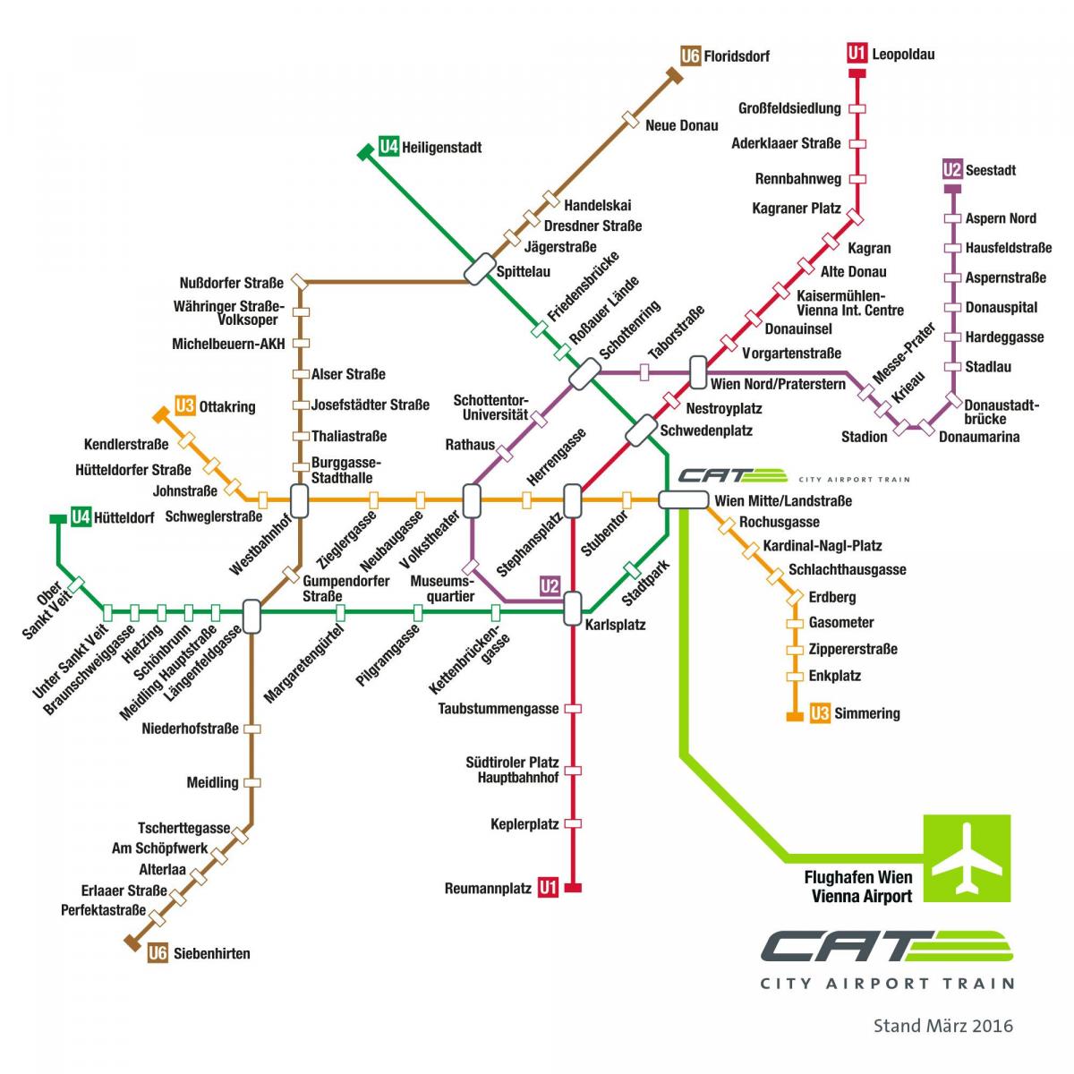 Wien treno mappa