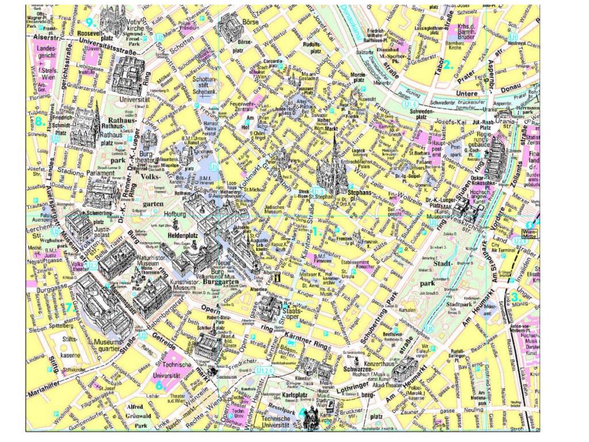 Vienna attrazioni mappa