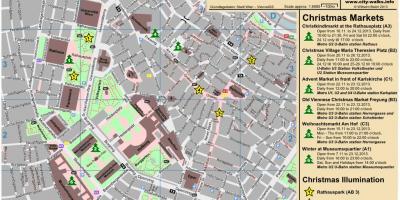 Mappa di Vienna mercatino di natale