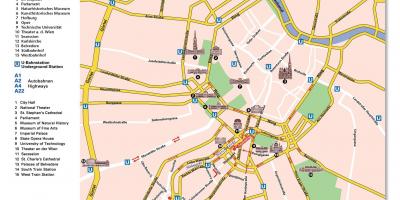 Mappa di Vienna ring road 