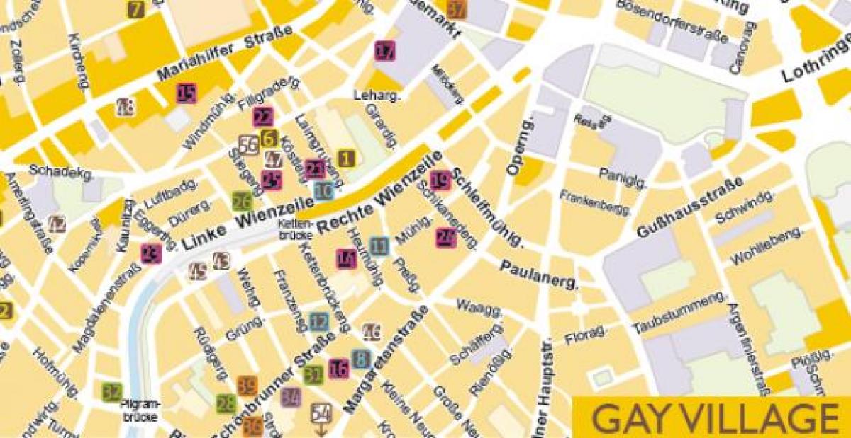 Mappa di Vienna gay