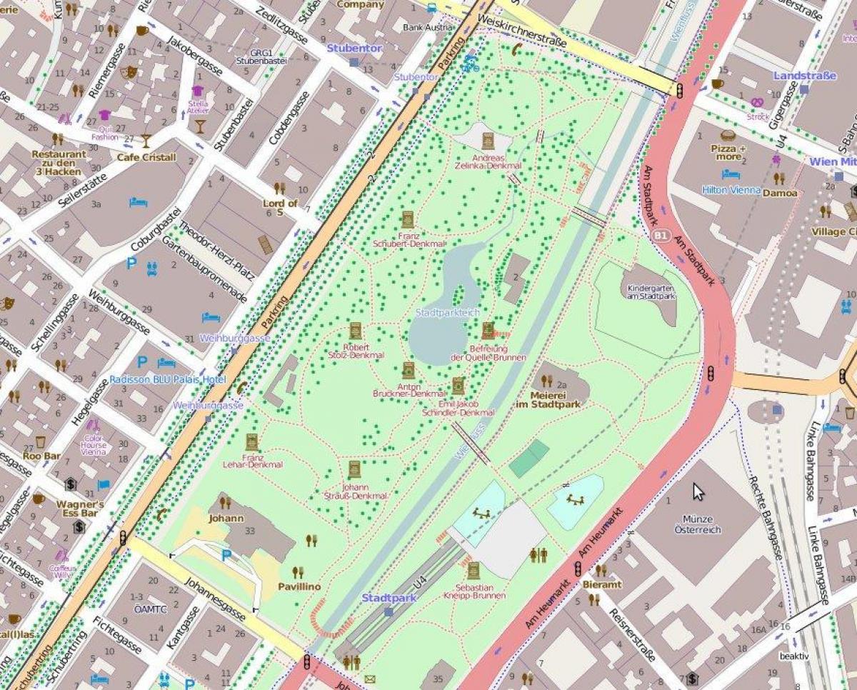 Mappa di Vienna stadtpark