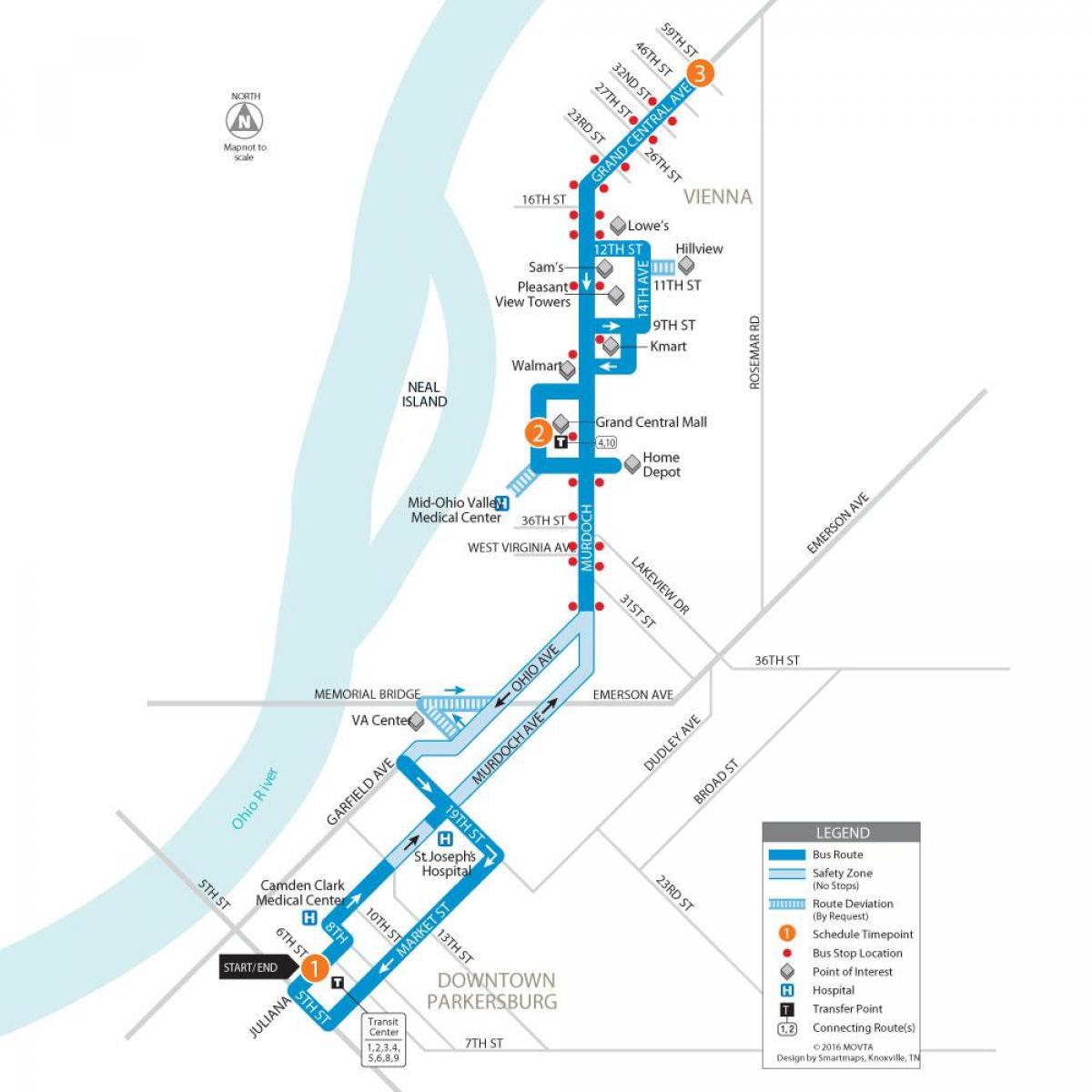 Vienna la mappa degli autobus