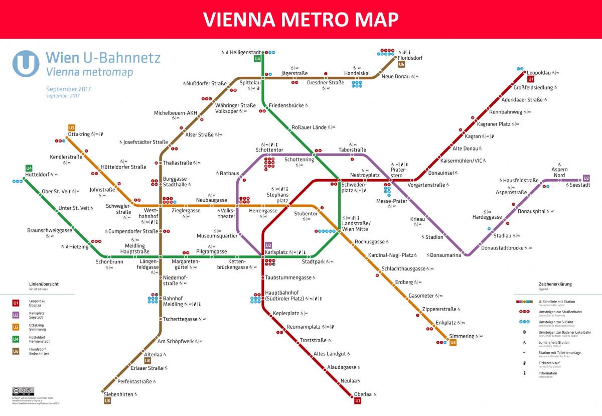 Mappa di Vienna metro app