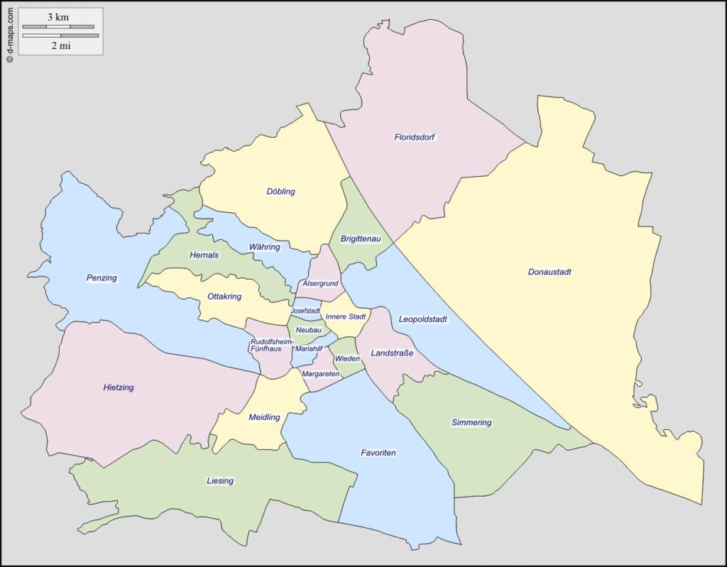 Vienna la mappa