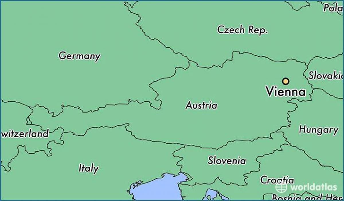 Vienna nella mappa