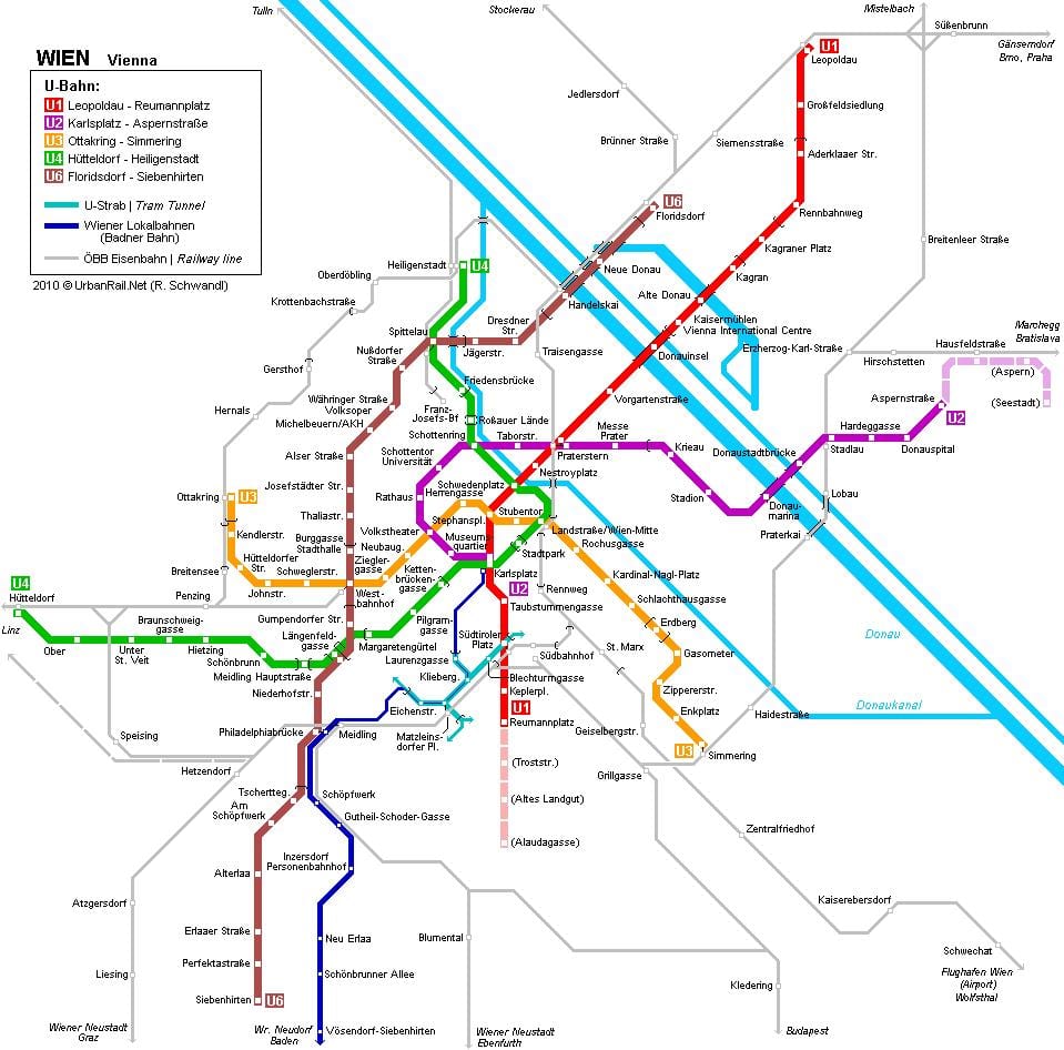 Wien s-bahn mappa