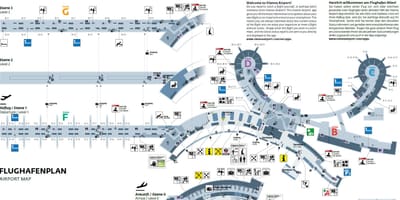 Vienna, Austria aeroporto mappa