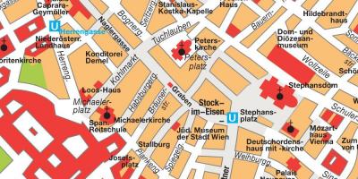 Vienna centrum mappa