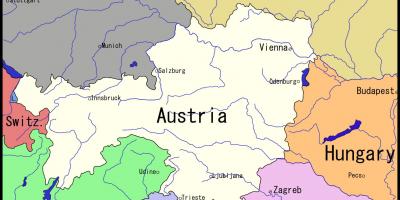 Mappa di Vienna e dintorni