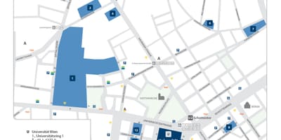 Mappa di università di Vienna