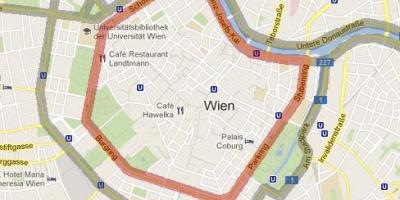 7 ° distretto di Vienna la mappa